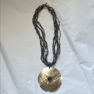 Beaded Abalone Necklace